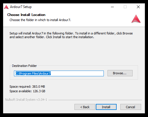 step 11 of the ardour install process on Windows with Defender