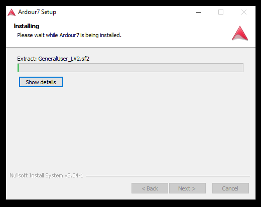 step 12 of the ardour install process on Windows with Defender